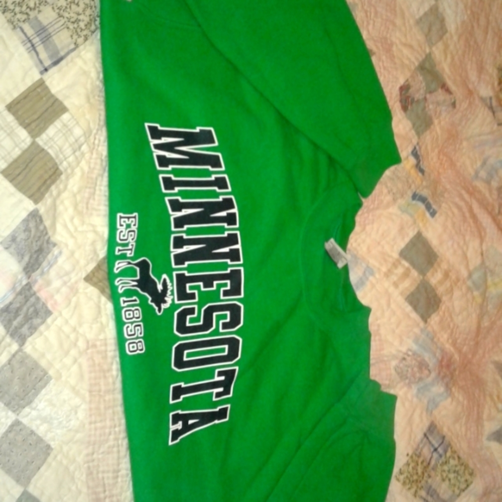 Green hoodie